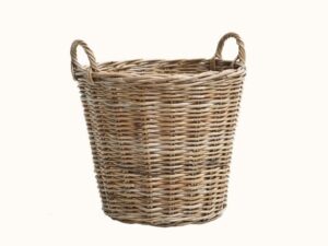 Acadia Wicker Washing Basket - Hampton grey