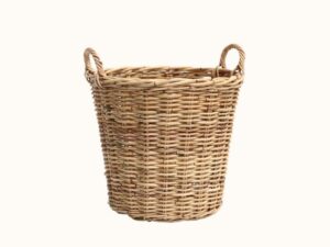 Wicker Washing Laundry Basket Oval Natural Rattan Cane Storage Coastal eco-friendly