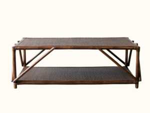 Argyle Rattan Coffee Table - Brown Wash