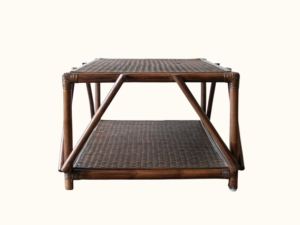 Argyle Rattan Coffee Table - Brown Wash end