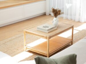 Biscayne Rectangle Coffee Table - Natural Coastal home