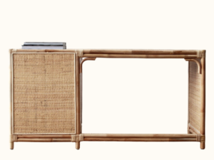 Biscayne Rattan Desk - Natural Back Shot