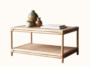 Biscayne Rectangle Coffee Table - Natural angle