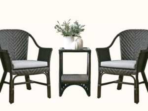 Cabana Rattan 3 piece Veranda Setting Tobacco