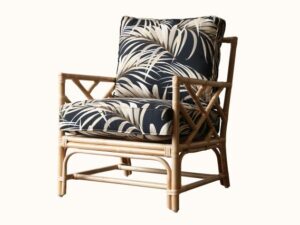 Chippendale Rattan Armchair Natural with Cadessi Key West Nights Upgrade