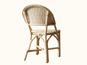 Paragon Wicker Side Chair - Natural hamptons Coastal Bistro Cafe Scandi dining Back angle