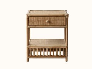 President Rattan Bedside Table - Natural