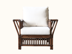 President Rattan Armchair Brown Wash Coastal, Federation Colonial plantation raffles American Palm Beach Cane Bamboo