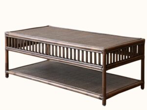 President Rattan Coffee Table - Brown Wash