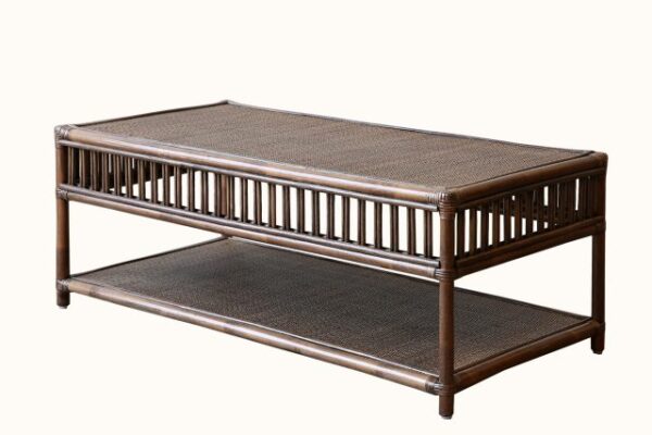 President Rattan Coffee Table - Brown Wash