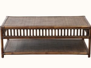 President Rattan Coffee Table - Brown Wash