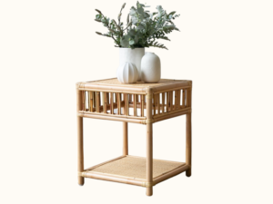 President Rattan Side Table - Natural