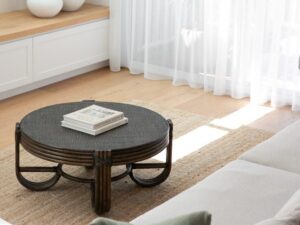 Pretzel Rattan Coffee Table - Tobacco