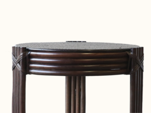 Pretzel Side Table Tobacco close