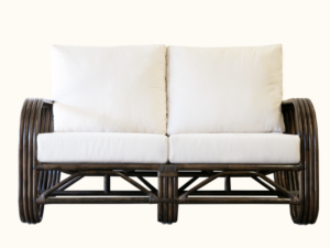 Pretzel Rattan 2 Seater in Tobacco