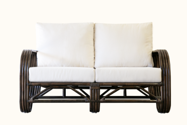 Pretzel Rattan 2 Seater in Tobacco