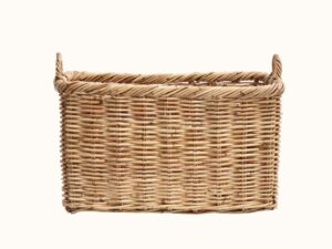 Medium Providence Wicker Basket Natural Farmhouse, Federation, Storage, Firewood, washing basket