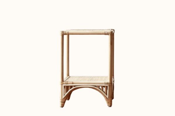 Queenslander Split Cane Side Table Natural. Coastal, Federation, Hamptons Style