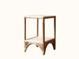 Queenslander Split Cane Side Table Natural. Coastal, Federation, Hamptons Style