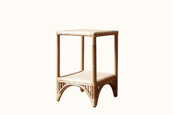 Queenslander Split Cane Side Table Natural. Coastal, Federation, Hamptons Style