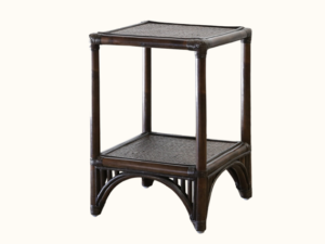 Queenslander Split Cane Side Table - Tobacco