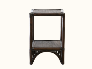 Queenslander Split Cane Side Table - Tobacco