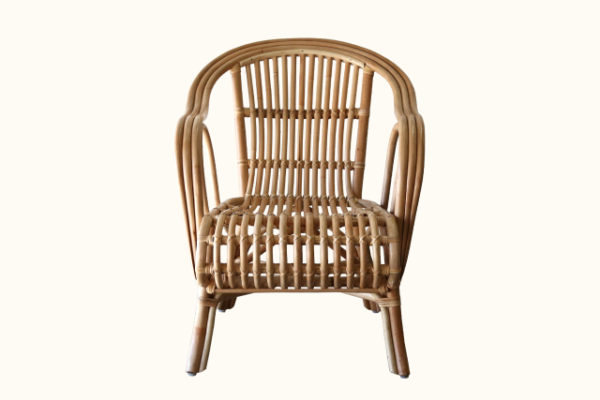 Truro Split Cane Armchair - Natural front