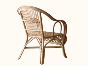 Truro Split Cane Armchair - Natural side angle