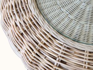 Woven Natural Rattan Side Table