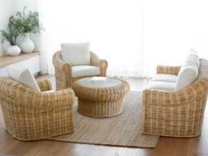 Vogue Wicker 3 Seater Sofa Suite