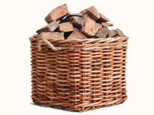 Westbrook Wicker Square Basket Large Firewood Storage