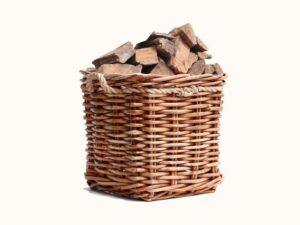 Westbrook Wicker Square Basket Large Firewood Storage