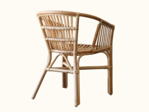 West Cape Split Cane Chair - Natural Back Angle