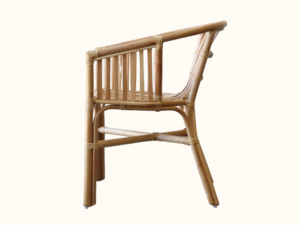 West Cape Split Cane Chair - Natural Side Angle