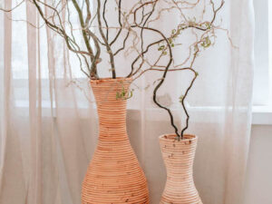 Rattan Vase - Rattan Home Decor - Boho Style Decor - Monnarita - handmade decor