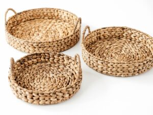 Coffee & Tea Tray Water Hyacinth - Eco Friendly products - Monnarita - handmade products