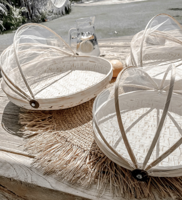 3 x ROYAL BAMBOO TRAY SET